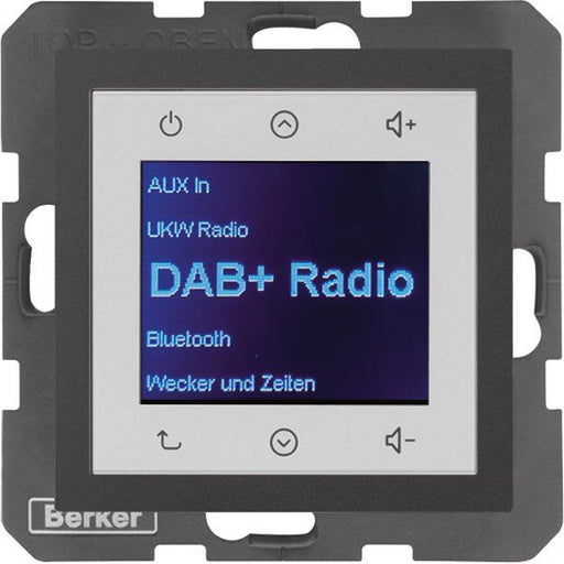 Berker - Elektronik-Gerät für Installationsschalterprogramme Radio DAB+, Bt., B.x anth. 30841606