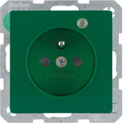 Berker - Steckdose gn samt 6765096013 Kontroll-LED