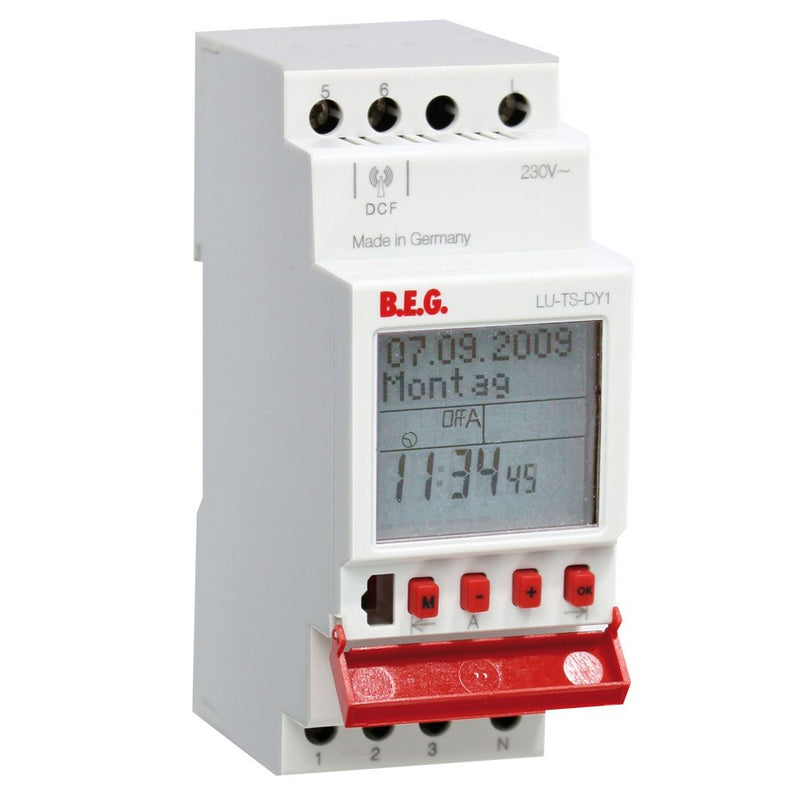 BEG Brück Electronic - Verteilerschaltuhr digital Zeitschaltuhr TS-DY1