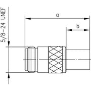 Telegärtner - Koax-Steckverbinder N-Kabelbuchse 100023998 cr/cr RG-213/U