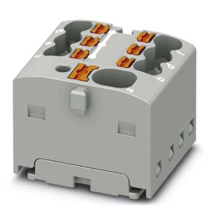Phoenix Contact - Durchgangs-Reihenklemme Verteilerblock PTFIX 4/6X1,5-G GY − 20 Stück