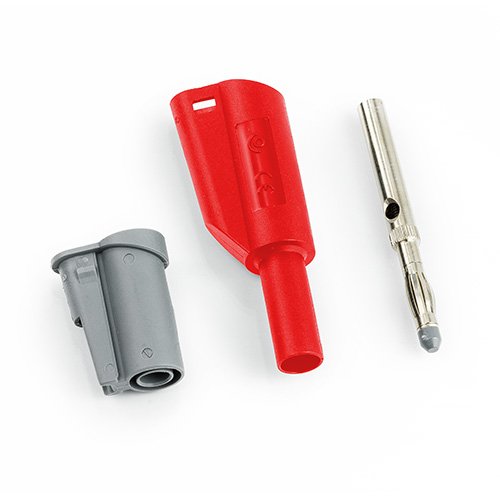 HT Instruments - Zubehör/Ersatzteile für Prüf- und Messgeräte (Elektro) Stecker 1066-IECR 4mm, rot − 1 Stück