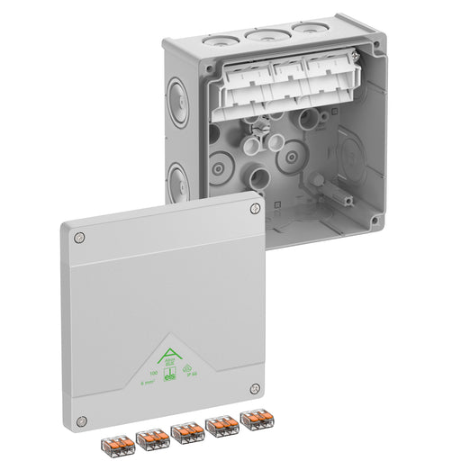Spelsberg - Dose, Gehäuse für Montage auf der Wand/Decke Abzweigkasten Abox SLK-6² IP66, max. 6qm