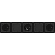Gira - Montageelement für Türstation AP-Gehäuse 5 Module 1x5 5505910 Anthrazit