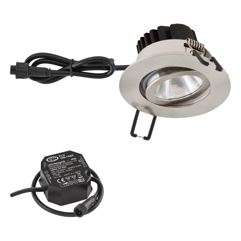 EVN Lichttechnik - Downlight/Strahler/Flutlicht LED-Deckeneinbauleuchte PC650N61340 4000K IP65 eds-optik