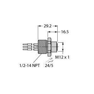 Turck - Zubehör/Ersatzteile für Steuerungen Einbauflansch U-03490