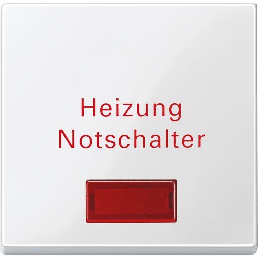 Merten - Abdeckung/Bedienelement für Installationsschalterprogramme Wippe pws/gl 432919 f.Heiz.Notschalter