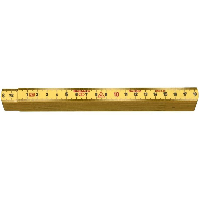 Hultafors - Gliedermaßstab Glasfasergliedermassstab G59-2-12 -mm- 2m − 10 Stück