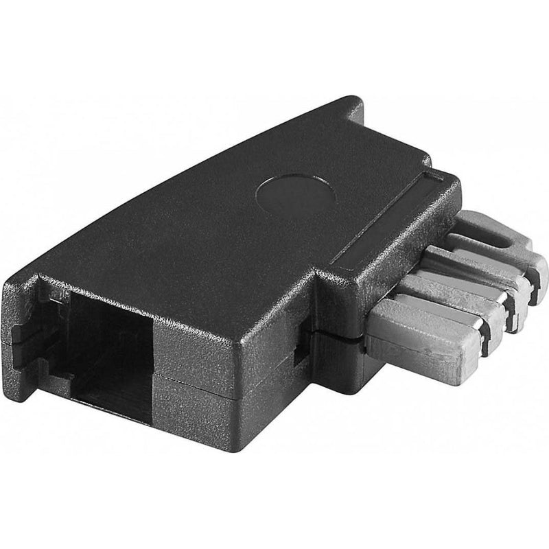 Goobay - Kommunikationstechnik-Adapter TAE Adapter N-RJ11/RJ14 50308 sw,St/St