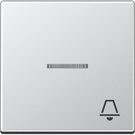 Jung - Abdeckung/Bedienelement für Installationsschalterprogramme Wippe Symbol KLINGEL alu A 590 KO5 K AL für beleuchtb.Taster