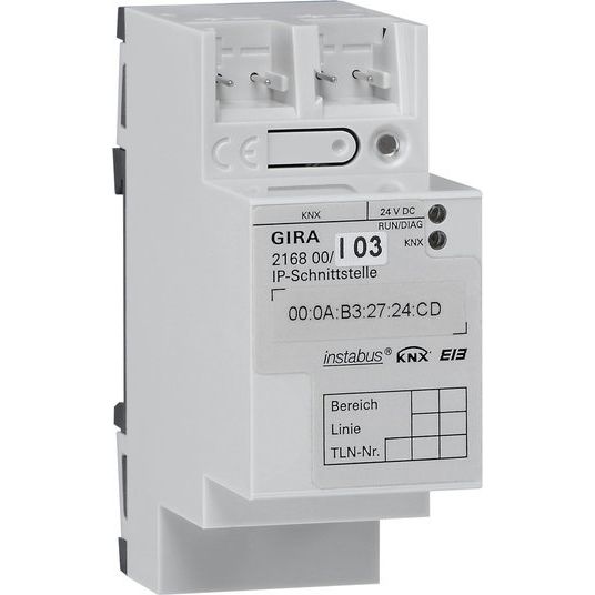 Gira - Bussystem-Datenschnittstelle IP-Schnittstelle 216800 KNX/EIB REG