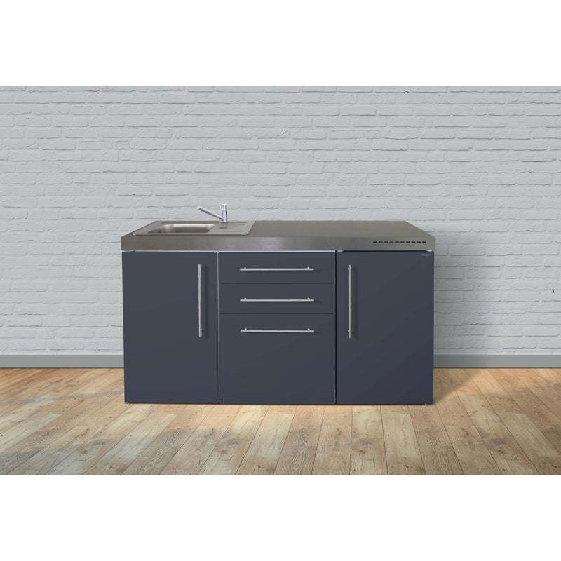 Stengel - Mini-Küche Miniküche Premiumline MPGSMSG160GSMWBliS Schiefergrau