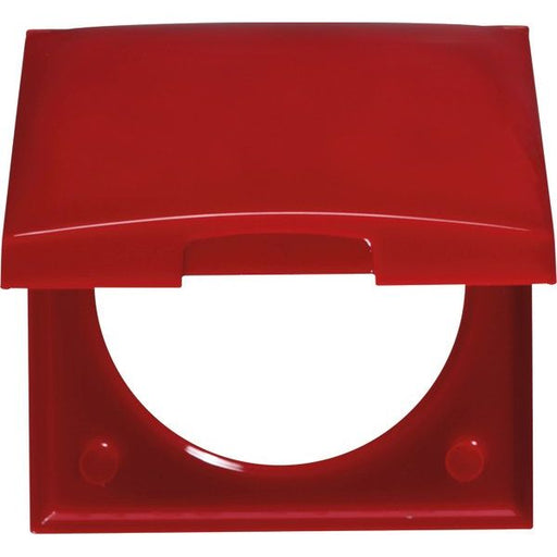 Berker - Abdeckrahmen Rahmen 1f m Klappdeckel 918282576 ITG Flow rot
