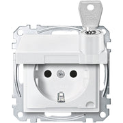 Merten - Steckdose SCHUKO-Steckdose pws MEG2315-0419 Klappdeckel