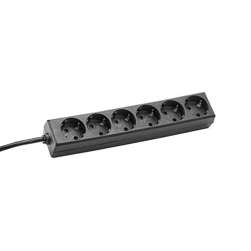 Bachmann - Mehrfachsteckdose Steckdosenleiste 6fach 381.141S 1,5m, sw