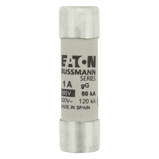 Eaton - Zylindrische Sicherung Sicherungseinsatz Nieders. CYLINDRICA#C14G1 1A AC 690V 80kA − 10 Stück