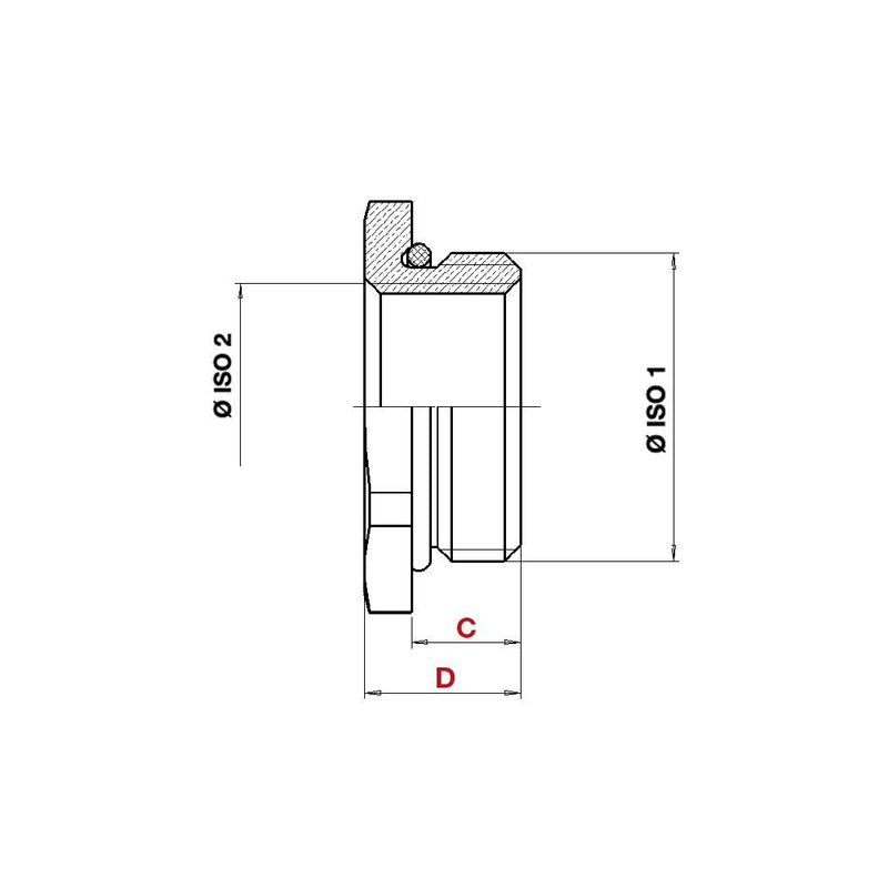 Plica - Erweiterungs-/Reduzierring Reduktion 916102648 M50/M32 − 10 Stück