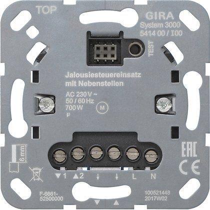Gira - Jalousiesteuerung Jalousiesteuereinsatz 541400 Nebenst.eing.Einsatz