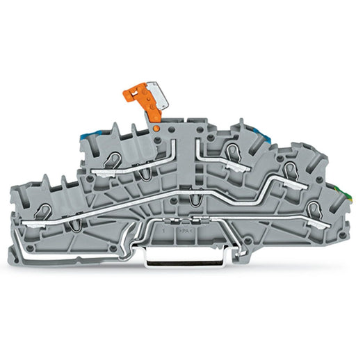 WAGO - Installations-Etagenklemme Installationsetagenklemme 2003-6641 4mm² grau NT/L/PE