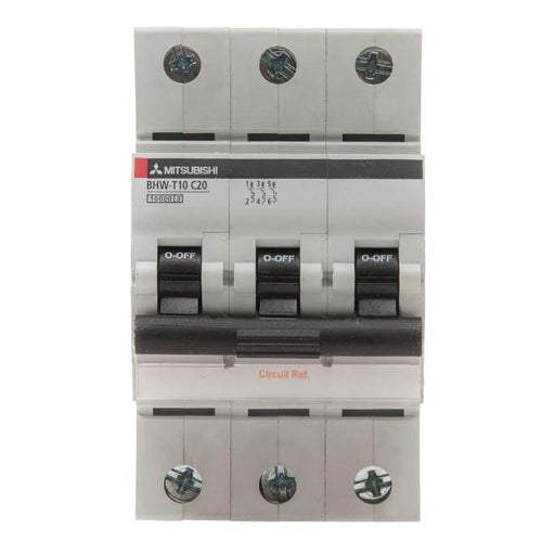 Mitsubishi Electric - Leitungsschutzschalter Sicherungsautomat BHW-T10 3P Type D 4A 3-polig