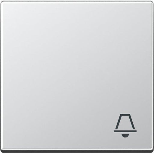 Jung - Abdeckung/Bedienelement für Installationsschalterprogramme Wippe Symbol KLINGEL alu A 590 K AL für Taster