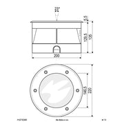 EVN Lichttechnik - Bodeneinbauleuchte LED-Bodeneinbauleuchte PC67102440 4000K IP67 alu