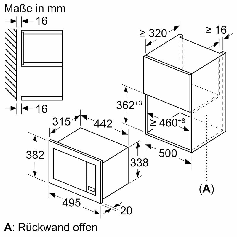 Siemens - Mikrowellengerät EB-Mikrowelle BF523LMB3 IQ100