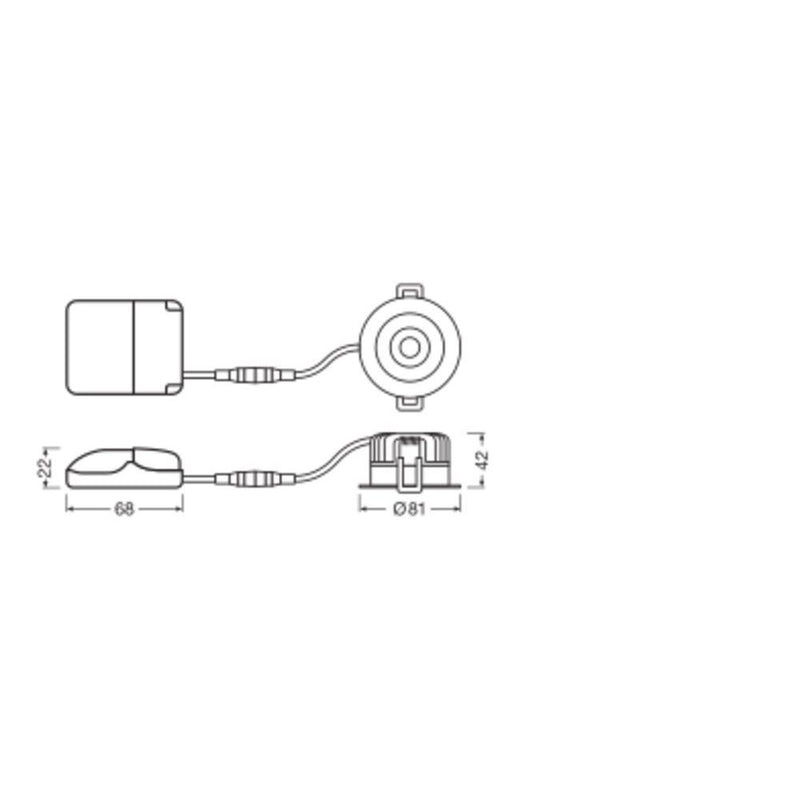 Ledvance - Downlight/Strahler/Flutlicht LED-Einbaustrahler IP65 SPFPFIXP8930PSDIP65W 930, dim, ws
