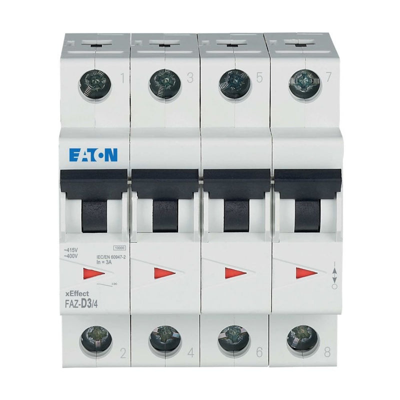 Eaton - Leitungsschutzschalter FAZ-D3/4 3A Charakt.: D