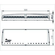Telegärtner - Patchpanel Kupfer Mini-Verteiler TH35/AP 100007004 MPD16-HS K, Cat.6A
