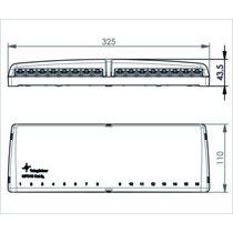 Telegärtner - Patchpanel Kupfer Mini-Verteiler TH35/AP 100007004 MPD16-HS K, Cat.6A