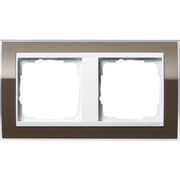 Gira - Abdeckrahmen 2fach 0212763 klar braun