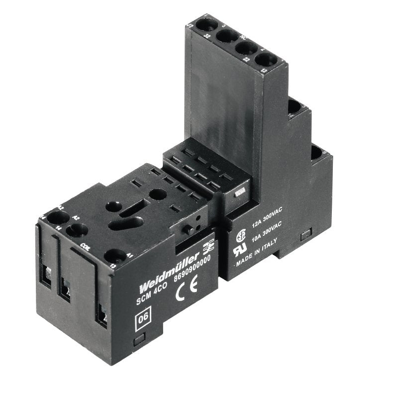 Weidmüller - Relaissockel SCM 4CO − 10 Stück