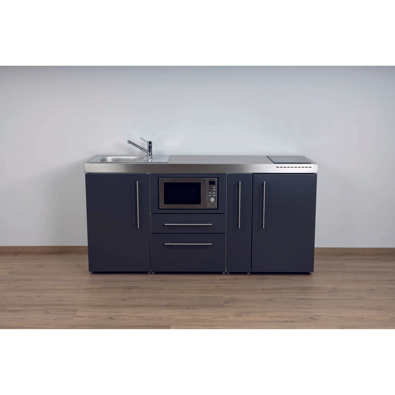 Stengel - Mini-Küche Miniküche Premiumline MPMSG180AMWIKFrBl2Sn Schiefergrau