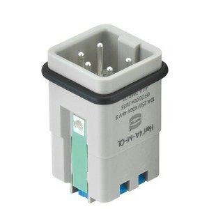 Harting - Kontakteinsatz für Rechtecksteckverbinder Stifteinsatz 09200042633 Han 4A-M-QL