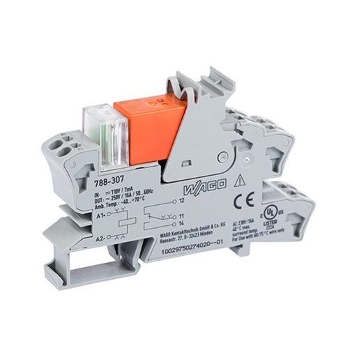 WAGO - Schaltrelais Stecksockel m.Relais 788-307 1W, 110V DC/16A