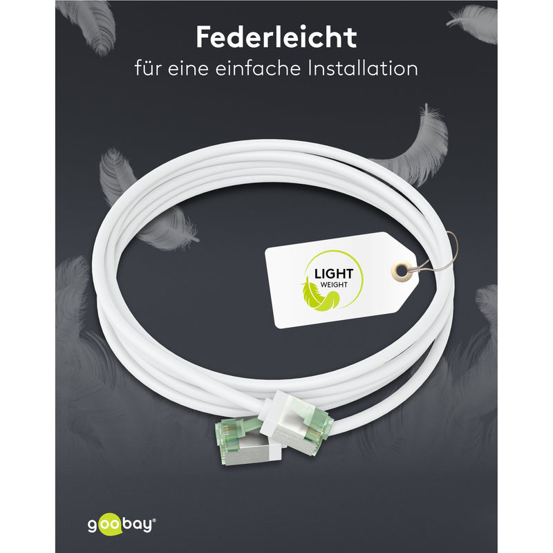 Goobay - Patchkabel Kupfer Patchkabel U/FTP Cat8.1 74359 Ultraflexibel,slim,w