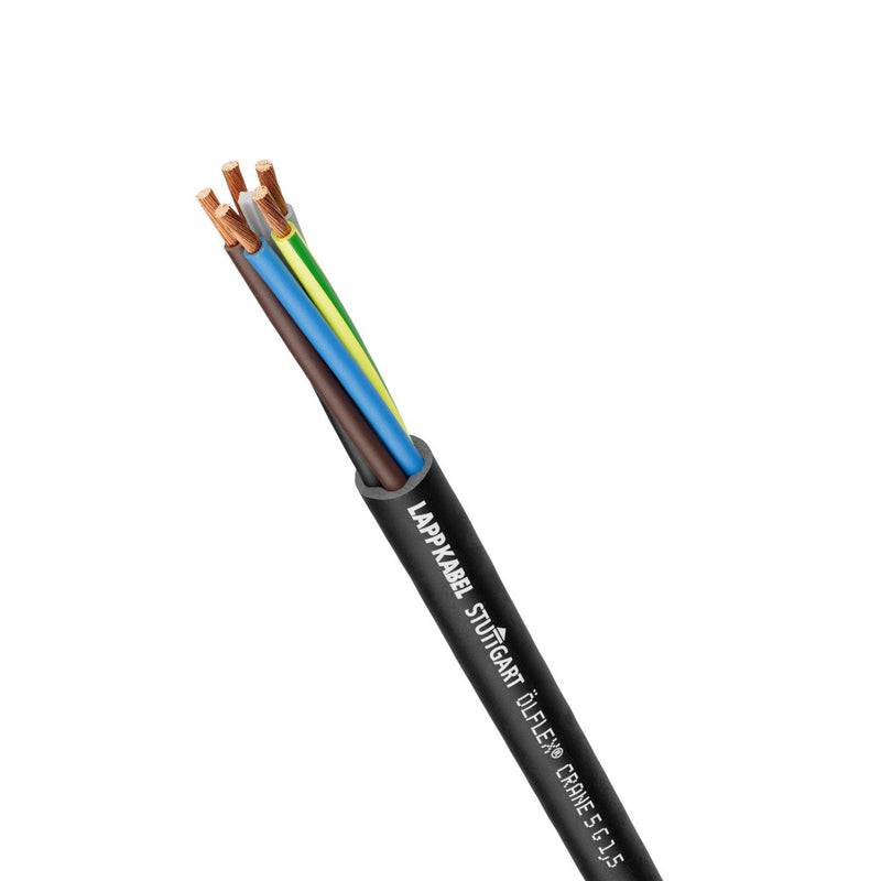 Lapp Kabel&Leitung - Energiekabel < 1 kV, für ortsveränderlichen Einsatz ÖLFLEX CRANE 4G1,5 00390193/1000 − 1000 Meter