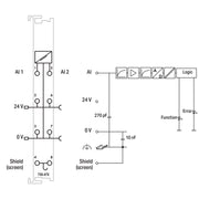 WAGO - Feldbus, Dez. Peripherie - Analoges Ein-/Ausgangs-Modul Analog Eingangsklemme 750-478 2-Kanal 0-10V Singl