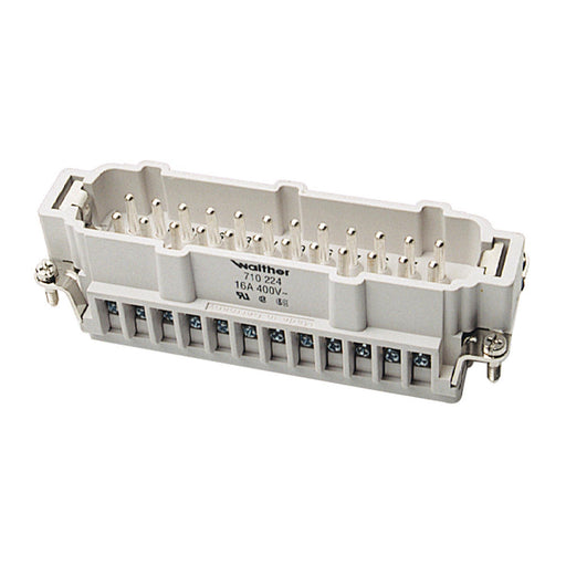 Walther Werke - Kontakteinsatz für Rechtecksteckverbinder Stifteinsatz B24 710776 0,5-4qmm 20-12AWG