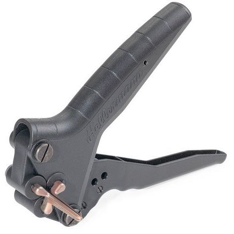 HellermannTyton - Befestigungsschelle für Kabel/Rohre Dreidornzange 3.3-MET/BBP2747D-BK