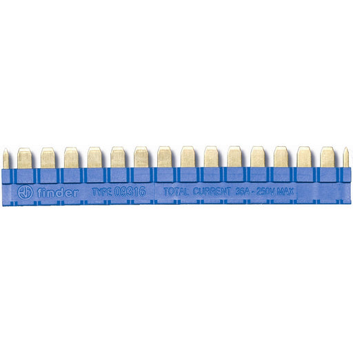 Finder - Zubehör/Ersatzteile für Schaltrelais Kammbrücke 093.16 blau − 10 Stück