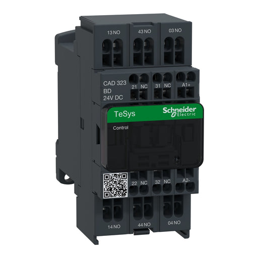 Schneider Electric - Hilfsschütz, Relais Hilfsschütz CAD323-BD 3S,2Ö,24V/DC,FZ