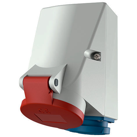 Mennekes - CEE-Steckdosen-Kombination (IEC 60309) Wanddose 1650 16A,5p,6h,400V,IP44