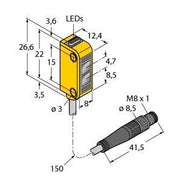 Turck - Lichttaster mit Hintergrundausblendung Opto Sensor Q12RN6FF50Q3 Lichttaster