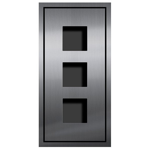 TCS Tür Control - Montageelement für Türstation Inputzmontageset ZAU2063-0030 3 AMI-Modul, 1-spal