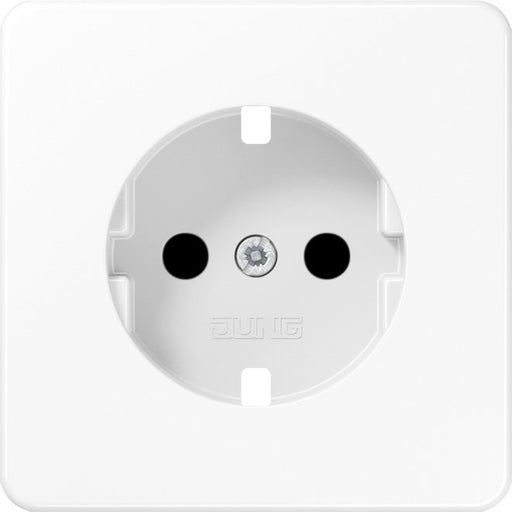 Jung - Abdeckung/Bedienelement für Installationsschalterprogramme Zentralplatte CD 1520 BFKIPL WW f. SCHUKO-Steckdose