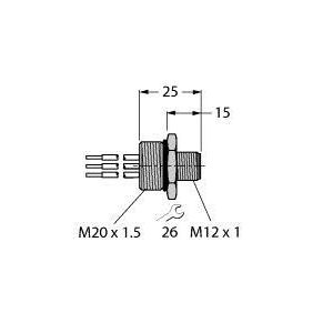 Turck - Zubehör/Ersatzteile für Steuerungen Einbauflansch U9523-111