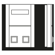 Jung - Behindertenelement für Installationsschalterprogramme Dienstzimmerterminal NRS DZT 20 WW