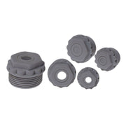 Plica - Kabeleinsteckstutzen Würgenippel ohne Loch 907216702 M25x1.5 / grau − 100 Stück